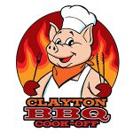 This is the logo for the annual Clayton BBQ Cook Off